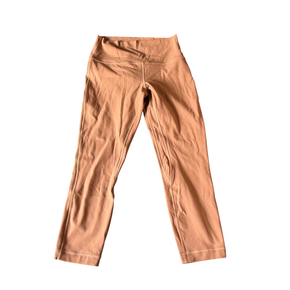 Lululemon Align High-Rise Crop 21 Nulu Leggings Copper Brown Size 8
